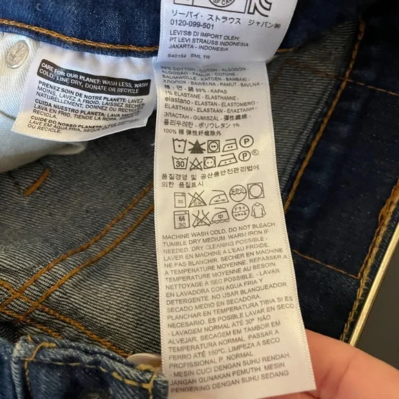 Levi’s 511 Slim Fit Jeans Men’s 28x30 Dark Wash Stretch - Gorgeous! NWOT 🔥 🔥 - Picture 3 of 6